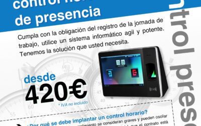 A partir del 12 de Mayo, los trabajadores tendrán que fichar para el registro de horario.