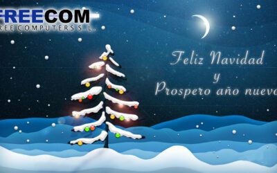 Freecom les desea felices fiestas.